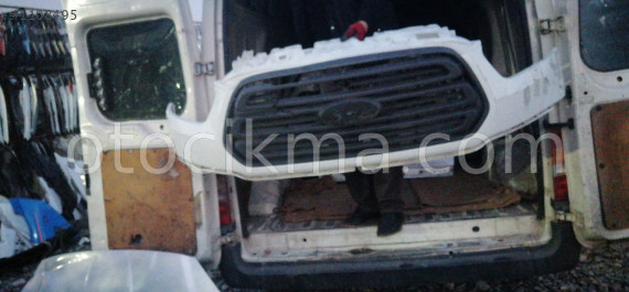 FORD TRANSİT ÖN TAMPON ÜST BEYAZ PANJURLU LOGOLU 2014-18