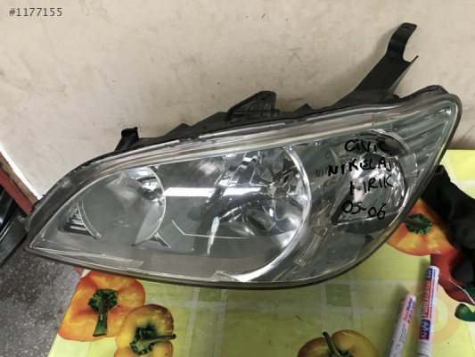 2005-2007 CİVİC SOL FAR HONDA ORJİNAL ÇIKMA PARÇA