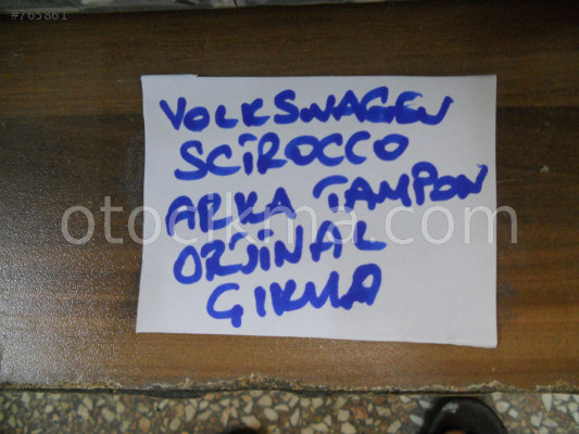 VOLKSWAGEN SCİROCCO ARKA TAMPON ORJİNAL ÇIKMA TEMİZ