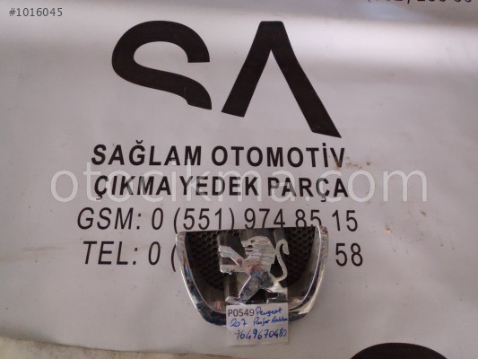 OEM; 9649670480 PEUGEOT 207 PANJUR AMBLEM OEM; 9649670480