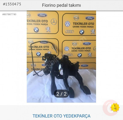 Çıkma Fiorino pedal seti