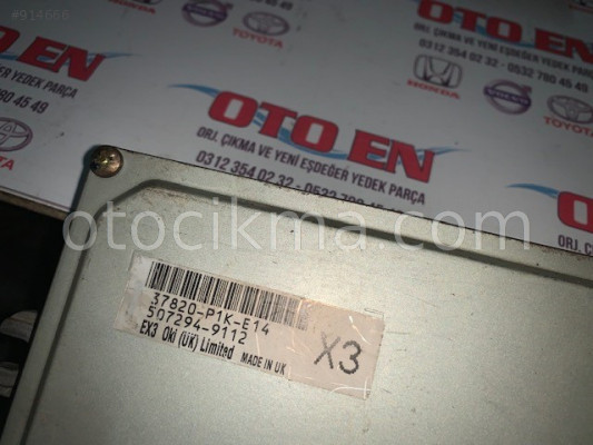 HONDA EURO CİVİC MOTOR BEYNİ 37820-P1K-E14
