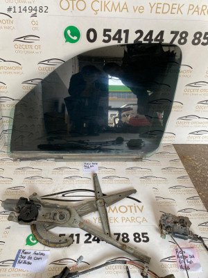 Renault kangoo sol ön kapı camı ve cam krikosu orjinal çıkma