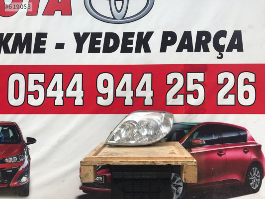2002 2007 TOYOTA COROLLA SOL  FAR ORJİNAL ÇIKMA YEDEK PARÇA