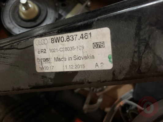 AUDİ A4 ÇIKMA ORJİNAL SOL ÖN CAM MOTORU KRİKOSU 8w0837461
