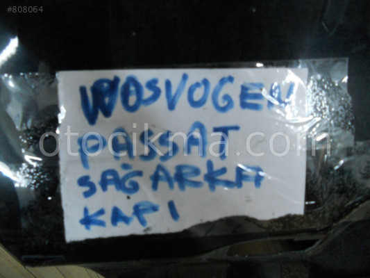 VOLKSWAGEN PASSAT SAĞ ARKA KAPI 2012-2017 MODEL ORJİNAL ÇIKM