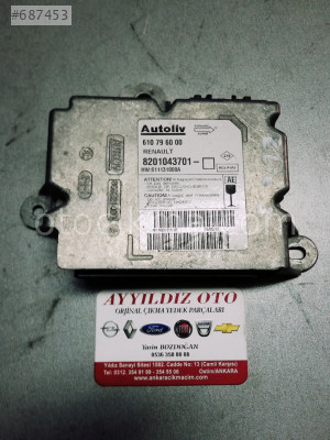 RENAULT CLİO 3 AİRBAG BEYNİ 8201043701
