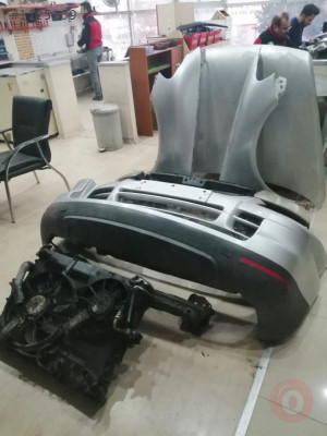 Wv touareg radyatör intercooler klima fan seti