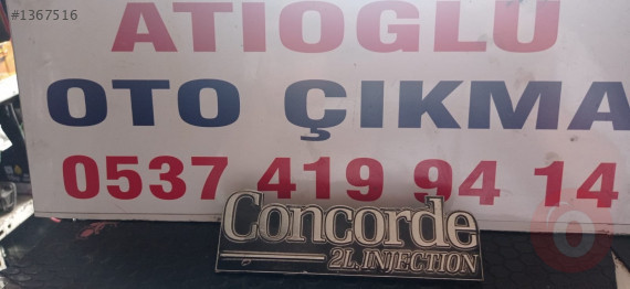 Renault 21 Concorde Arka Bagaj Arması Yazısı Orjinal 92-96