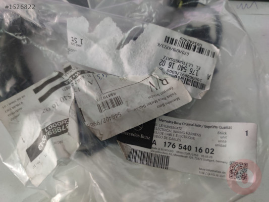 Mercedes A Serisi W176 Arka Park Sensör Tesisatı A1765401602