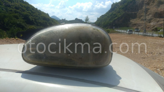 opel corsa b çıkma sol far komple