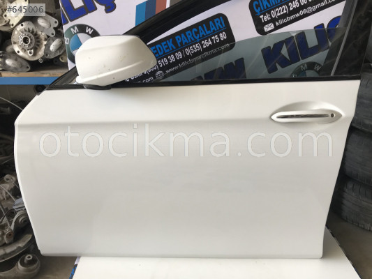 BMW F10 520 525 530 ÇIKMA ORJİNAL SOL ÖN KAPI BEYAZ HATASIZ