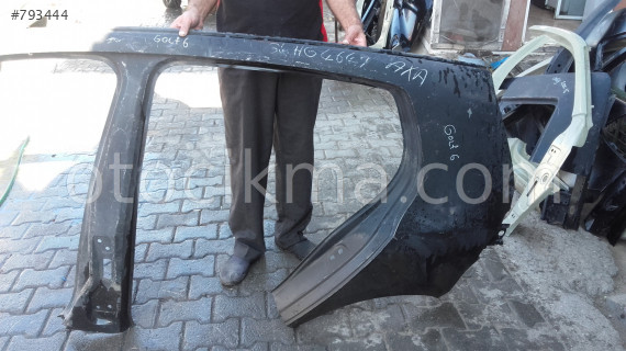 GOLF 6 SOL ARKA ÇAMURLUK VE TÜM ÇIKMA PARÇALAR