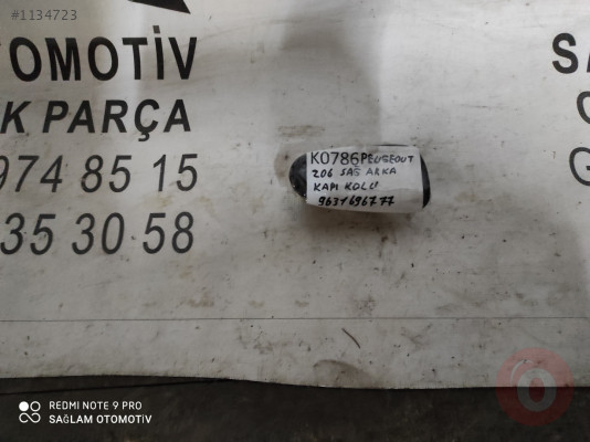 OEM;9631696777  PEUGEOT 206 SAĞ ARKA KAPI DOLU