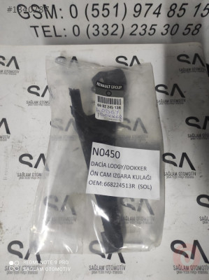 668224513R DACİA LODGY-DOKKER ÇIKMA SOL ÖN CAM IZGARA KULAĞI