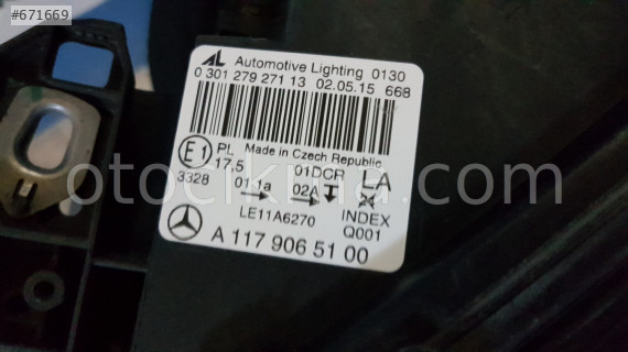 MERCEDES CLA SOL FAR OTOBEKİR