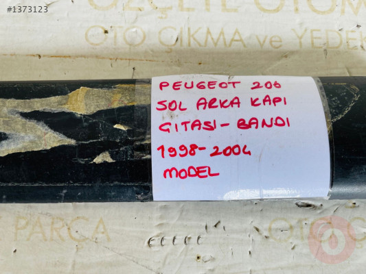 PEUGEOT 206 SOL ARKA KAPI ÇITASI ORİJİNAL ÇIKMA 1998-2004