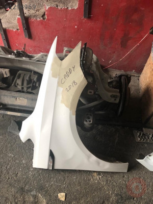 Volkswagen Caddy Sağ Ön Çamurluk Beyaz Orjinal Çıkma