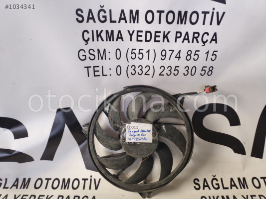 PEUGEOT 206 SW RADYATÖR FAN OEM; 9643386780