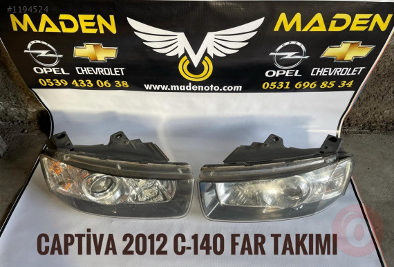 ÇIKMA CHEVROLET CAPTİVA 2012 C140 FAR TAKIMI