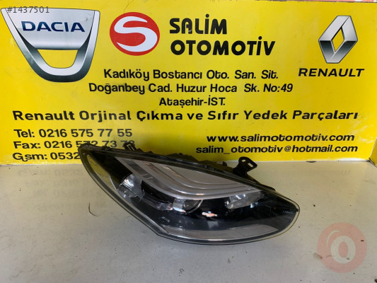 Renault Megane 3 2014 sağ far çıkma