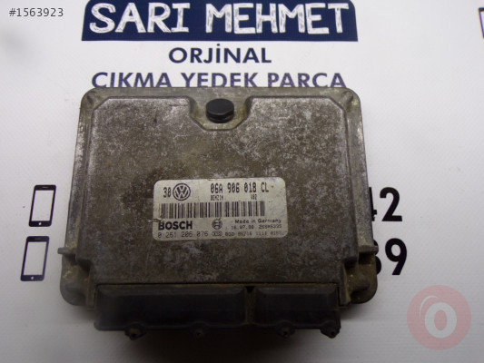 ÇIKMA VOLKSWAGEN GOLF 1.8GTI MOTOR BEYNİ   06A906018CL