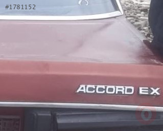 1983 model honda accord 1.6 çıkma bagaj model yazısı