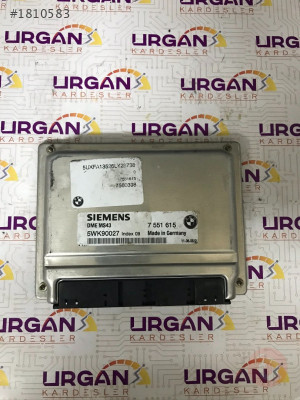 5WK90027 7551615 DME MS43 BMW X5 MOTOR BEYNİ SIEMENS ECU