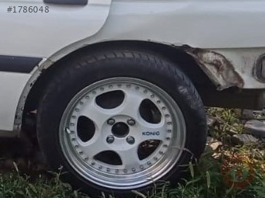 Ford escort 16v efi 1.6 çıkma sol arka çelik jant