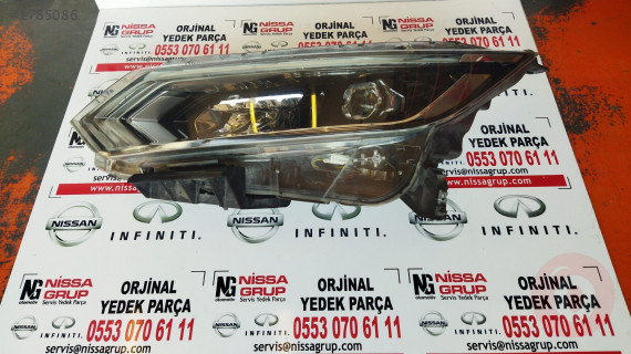 NİSSAN QASHQAİ SOL FAR ZENONLU ÇIKMA PARÇA J11 2017-2020