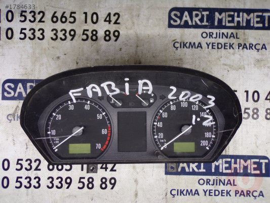 ÇIKMA SKODA FABIA ÇIKMA KM HIZ GÖSTERGE SAATİ 6Y0 920 860 M