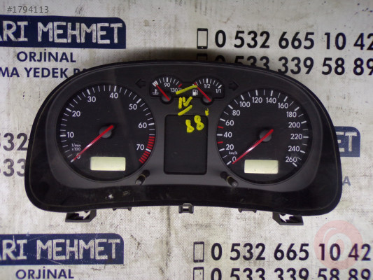 VW GOL 4 BORA ÇIKMA KM HIZ GÖSTERGE SAATİ  1J0 919 861 D ,