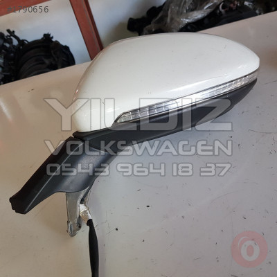 Volkswagen Golf 7 Sol Dikiz Aynası Orijinal Çıkma Beyaz