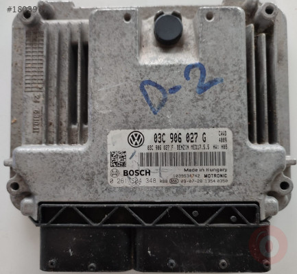 03C906027G 0261S04348 VW SCİROCCO 1.4 TSİ MOTOR BEYNİ MED17.