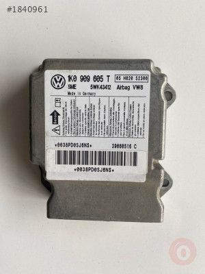 1K0909605T ÇIKMA AİRBAG BEYNİ VW JETTA GOLF SKODA OCTACİA