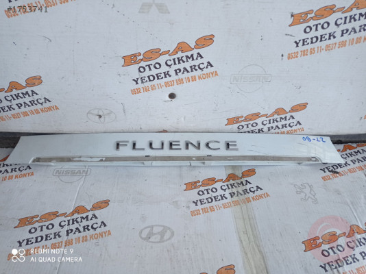 Renault Fluence Bagaj Kaplama - Plaka aydınlatma 2009-2012