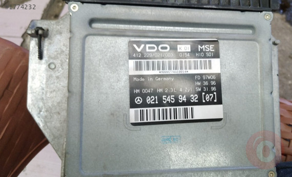 mercedes e-class e230 çıkma motor beyni