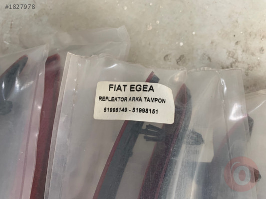 FİAT EGEA ÇIKMA ORJİNAL SIFIR ARKA TAMPON REFLEKTÖR TAKIMI