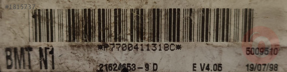 Sigorta kutusu Renault Clio P7700411318C BMTN1