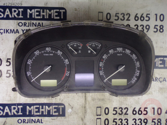 SKODA OCTAVİA 1  ÇIKMA KM HIZ GÖSTERGE SAATİ 1U0 920 821 B ,