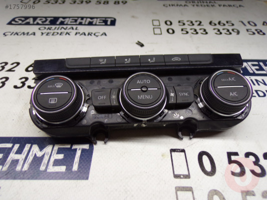 ÇIKMA VW GOLF VII 2013-2021 KLİMA KONTROL ÜNİTESİ
