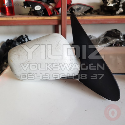 Volkswagen Golf 3 Sağ Dikiz Aynası Manuel Çıkma Beyaz