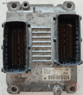 0261208940 55557933 AX Opel Corsa Motor Beyni