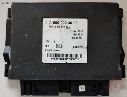 Merceds A-Serisi W176 Otomatik Şanzıman ECU A0009003606 2843