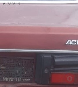 1983 model honda accord 1.6 çıkma bagaj kilidi