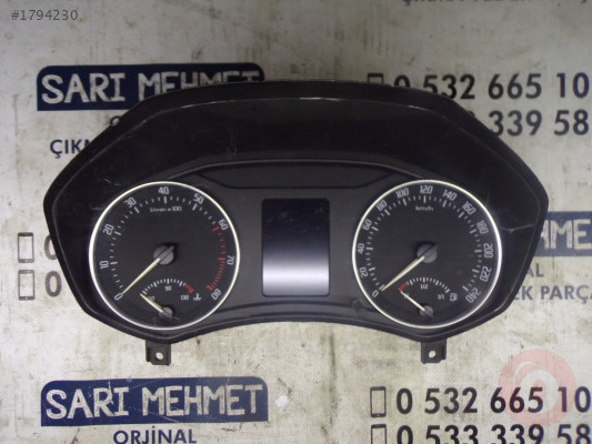 SKODA OCTAVİA 2008 - 2013 ÇIKMA KM HIZ GÖSTERGE SAATİ 1Z0 92