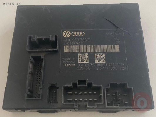 4H0959760E AUDI A8 ÖN KOLTUK KONTROL MODÜLÜ
