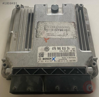 VW TRANSPORTER EDC16U31 0281014891 070906016EA MOTOR BEYNİ
