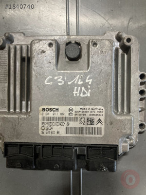 Citroen C3 Motor Beyni 0281011861 EDC16C34 9657061180