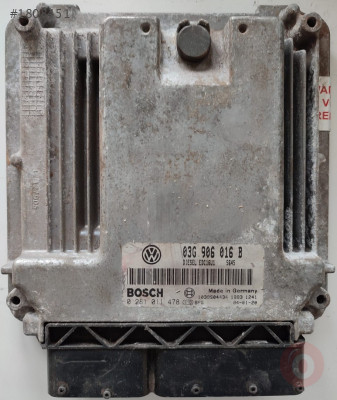 Volkswagen Golf 1.9 Motor Beyni 0281011478 03G906016B EDC16U
